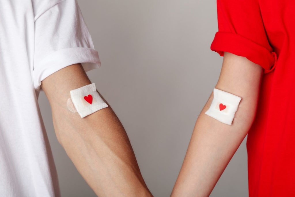 Blood donation, concept of awareness and donation